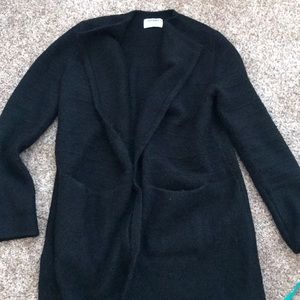Old Navy black cardi coat